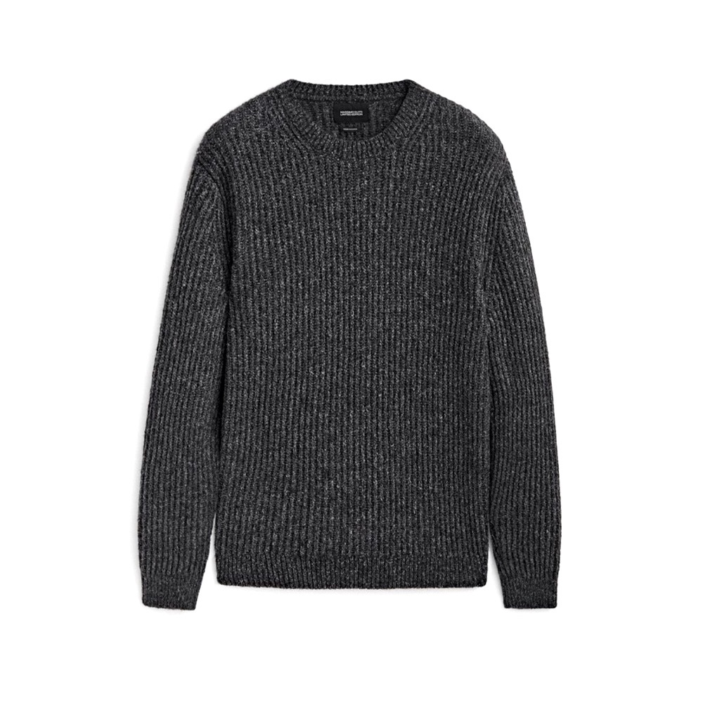 Massimo Dutti Flecked Cotton Crewneck Sweater